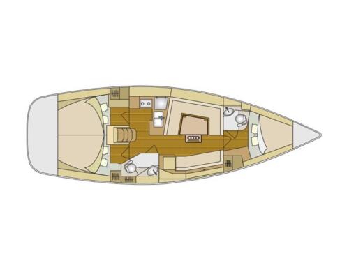 Sailboat Elan Impression 384 Plan du bateau
