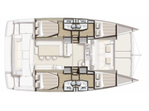 Catamaran  Bali 4.1 Plan du bateau