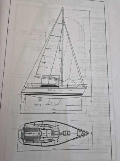 Sailboat Etap 32i boat plan