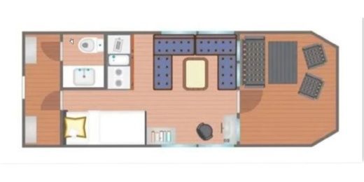 Houseboat Rollyboot MAX 8.2 boat plan