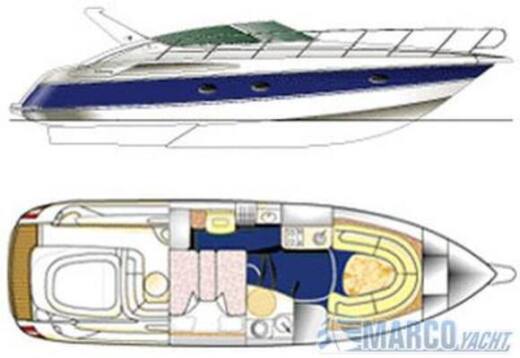 Motorboat Cranchi Endurance 39 Plan du bateau