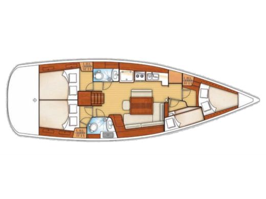 Sailboat BENETEAU OCEANIS 43 Plan du bateau