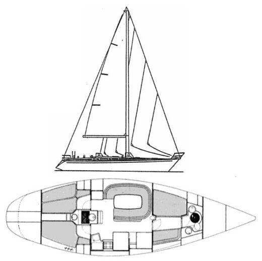 Sailboat Del Pardo Grand Soleil 46 boat plan