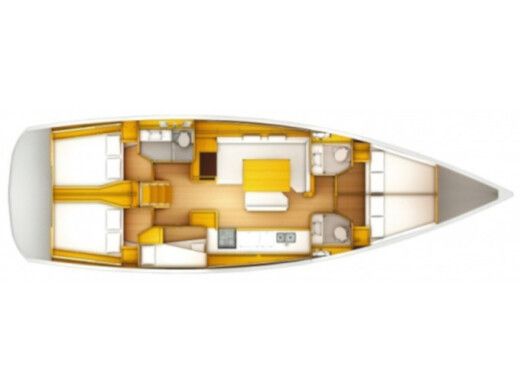 Sailboat JEANNEAU SUN ODYSSEY 519 Plano del barco