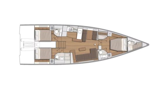 Sailboat Beneteau First 53 Plan du bateau