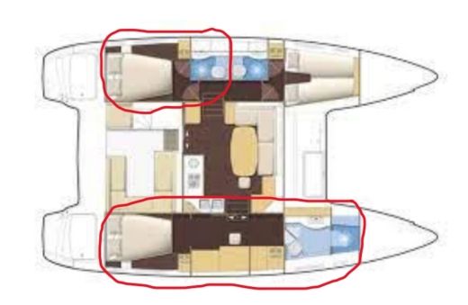 Catamaran Lagoon 400 Plan du bateau