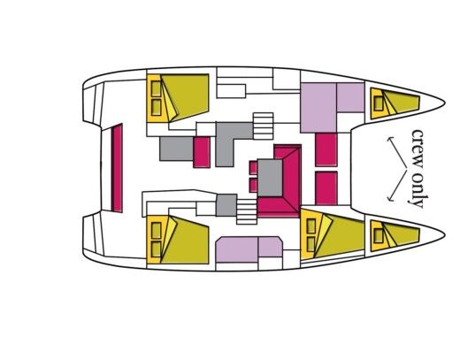 Catamaran LAGOON 40 Boat design plan