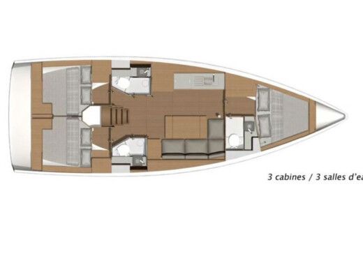 Sailboat DUFOUR 390 GL Boat design plan