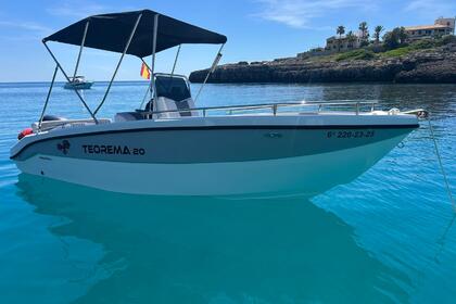 Aluguel Lancha Teorema Open 20 apta licencia navegación Portocolom