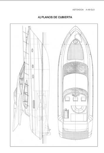 Motor Yacht Astondoa AS46 GLX (RENOVADO 2022) Plano del barco