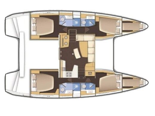 Catamaran Lagoon 40 boat plan