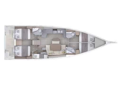 Sailboat  Oceanis 47 boat plan