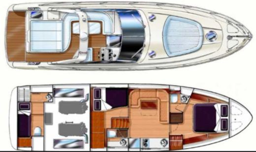 Motor Yacht Gianetti 45 Sport boat plan