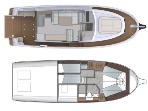 Motorboat  Greenline 39 Boat layout
