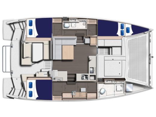 Catamaran Leopard 40 Boat design plan