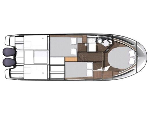 Motorboat  Merry Fisher 1095 Boat layout