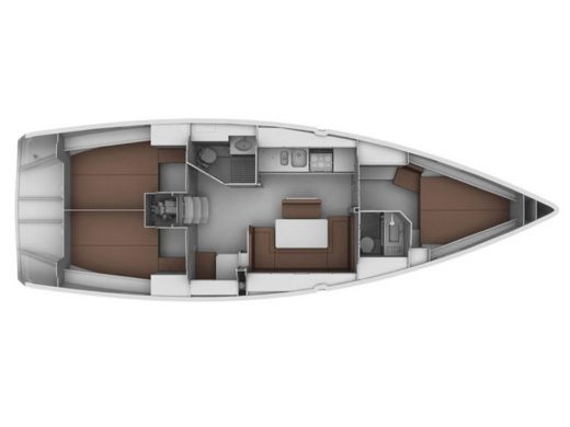Sailboat BAVARIA 40 CRUISER Plan du bateau
