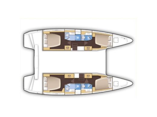 Catamaran Lagoon Lagoon 42 boat plan