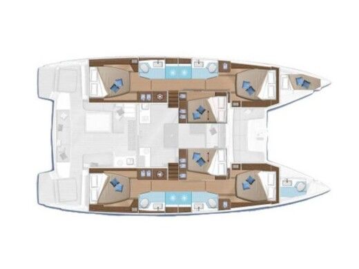 Catamaran Lagoon Lagoon 50 Boat design plan
