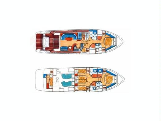 Motor Yacht Azimut Azimut 52 Boot Grundriss