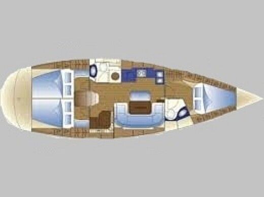 Sailboat BAVARIA 42 CRUISER Boat layout