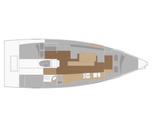 Sailboat JPK Composites JPK39FC Boot Grundriss