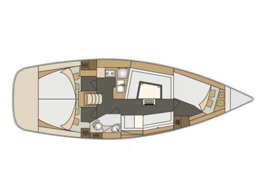 Sailboat Elan  Elan 40 Impression Plattegrond van de boot