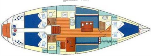 Sailboat Jeanneau Jeanneau 41 Sun Legend Boot Grundriss