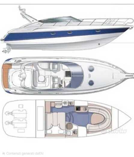 Motorboat Cranchi Endurance 39 Plattegrond van de boot
