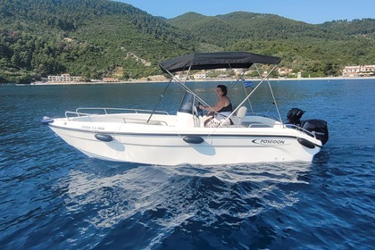 Hire Boat without licence  Poseidon Blue water 185 Skopelos