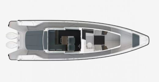 Motorboat Axopar 37XC Cross Cabin boat plan