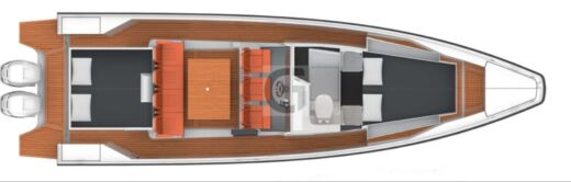 Motorboat AXOPAR AXOPAR 37 Plattegrond van de boot