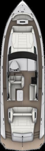 Motorboat Vanquish Yachts Vanquish 54 Plano del barco