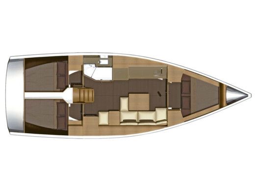 Sailboat DUFOUR DUFOUR 382 Boat design plan