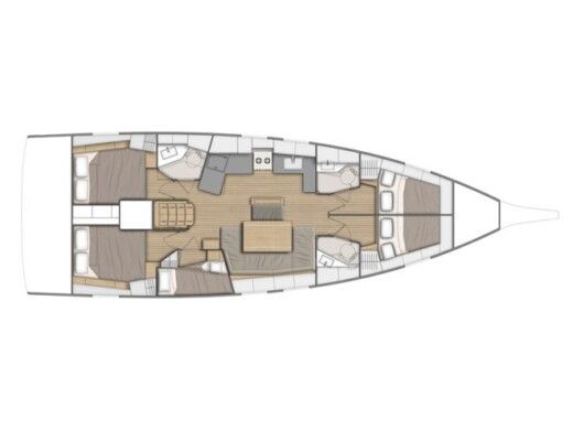 Sailboat  Oceanis 46.1 boat plan