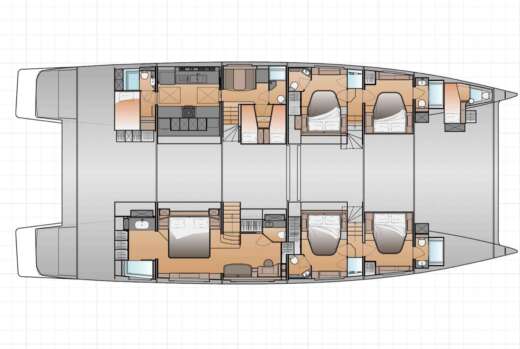 Catamaran Fountaine Pajot THIRA 80 NEW boat plan