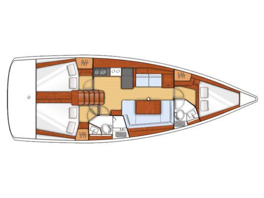 Sailboat BENETEAU OCEANIS 41 Boat design plan