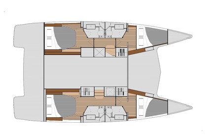 Aluguel Catamarã Fountaine Pajot ISLA 40 Lêucade
