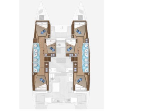 Catamaran Lagoon Lagoon 50 boat plan