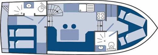 Motor Yacht Visscher Yachting Concordia 102 AC Planta da embarcação