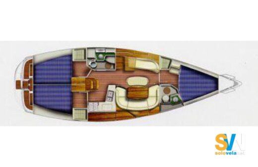 Sailboat Janneau Sun Odissey 40.3 Planimetria della barca
