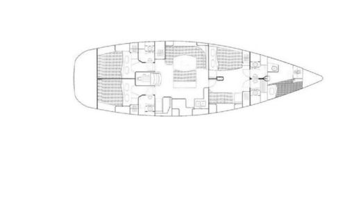 Sailboat Beneteau Beneteau 50 Plattegrond van de boot