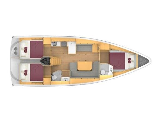 Sailboat Bavaria Bavaria C42 Boat layout
