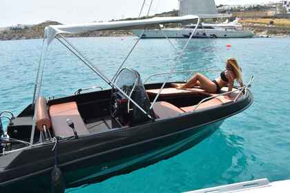 Location Bateau sans permis  Crazy Waters 450 LA Black Edition (FUEL INCLUDED) Mykonos