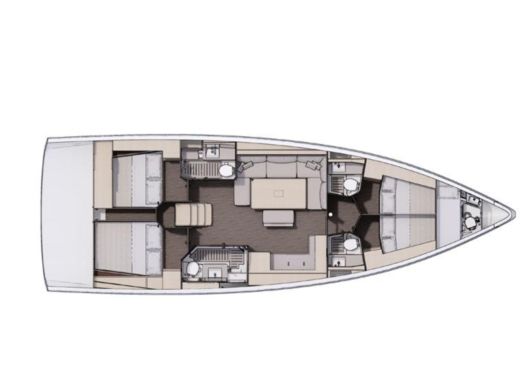 Sailboat Dufour 470 Boat design plan