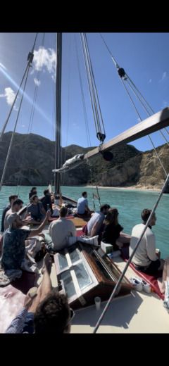 Sesimbra Motorboat Traditional Wooden Boat Classic alt tag text