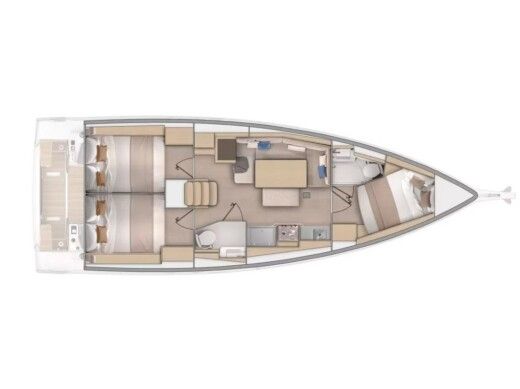 Sailboat  Oceanis 37 Boat design plan