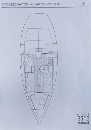 Sailboat BENETEAU FIRST 35S5 Boat design plan