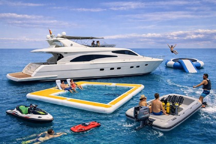 Rental Motorboat Ferreti 68 aniversario Palma de Mallorca