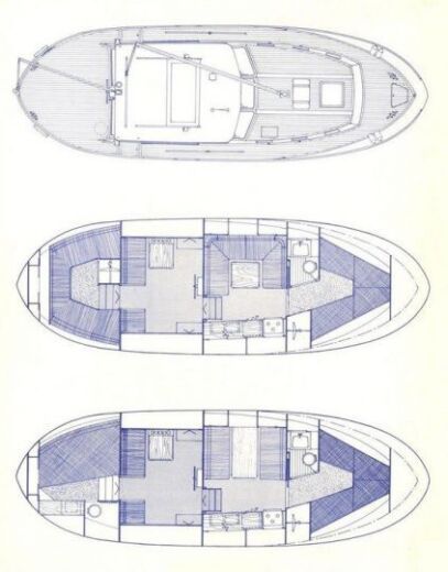 Sailboat Siltala Yatchs Nauticat 33 Planimetria della barca